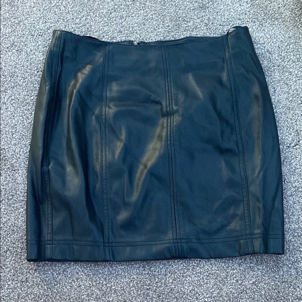 Free People Black Mini Pencil Skirt Night Out